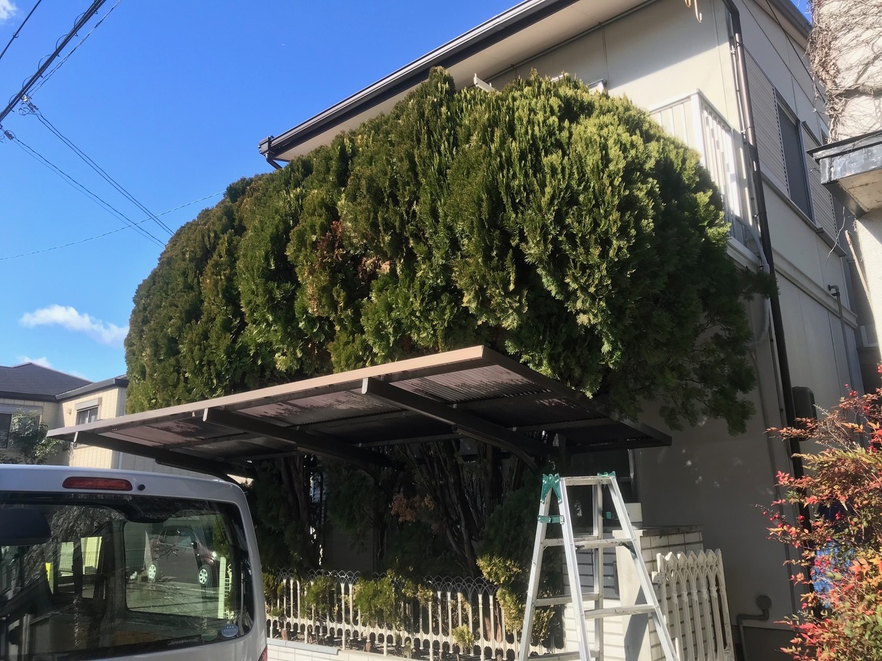 名古屋市昭和区Hさま 外壁塗装の準備