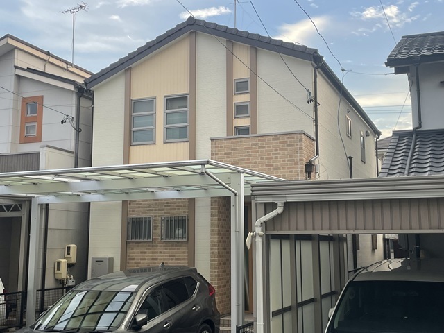 名古屋市北区Hさま　外壁塗装工事完成