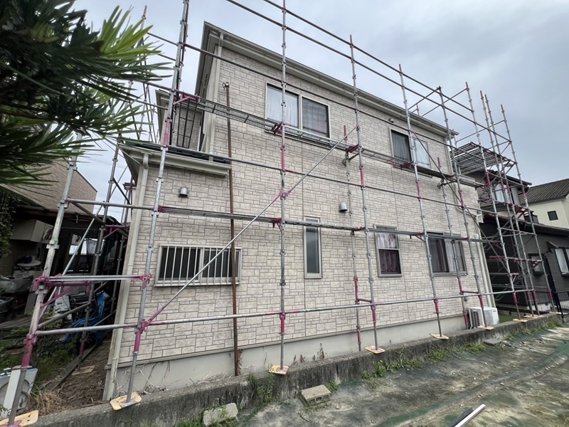 大治町Tさま　足場着工