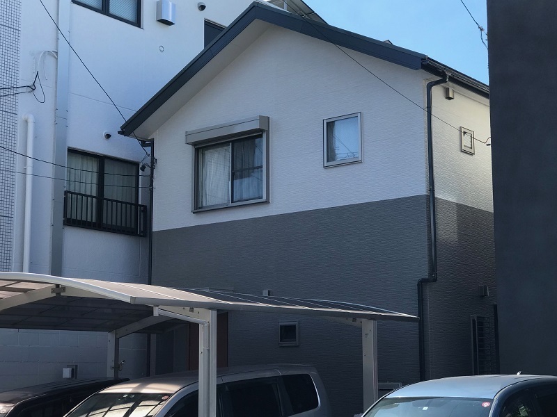 名古屋市昭和区Oさま　屋根外壁塗装完成