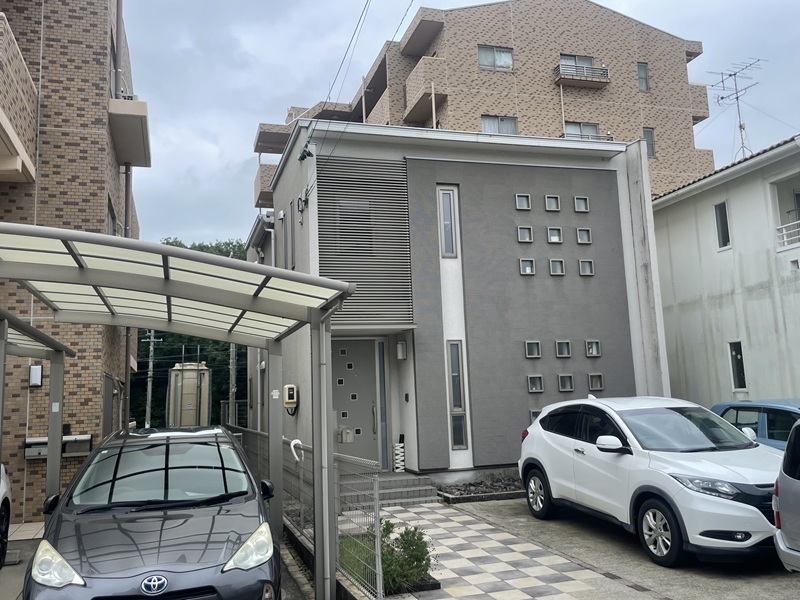 日進市外壁塗装工事前