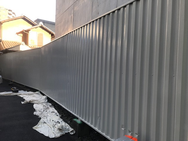 名古屋市東区㈱Tさま　フェンス塗装工事完成