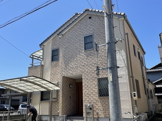 名古屋市西区Sさま　外壁塗装完成