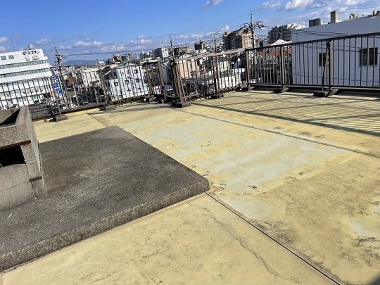名古屋市北区Iさま　屋上防水の準備