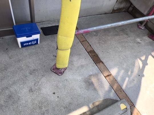 ガレージ土間洗浄後