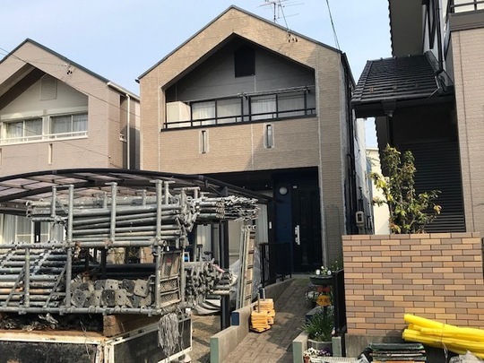 一宮市Iさま　足場取払いました