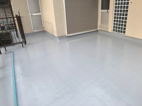 ウレタン防水施工後