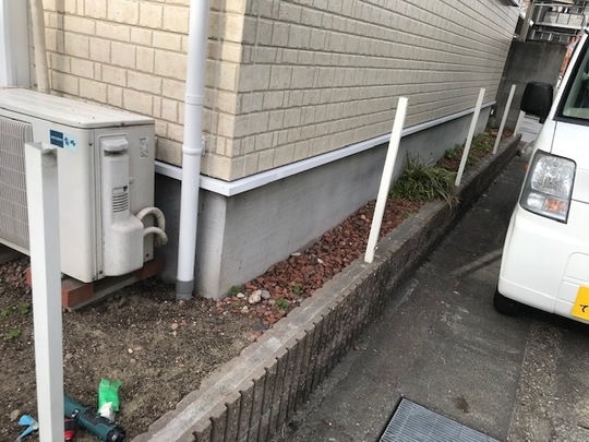 アルミフェンス脱着