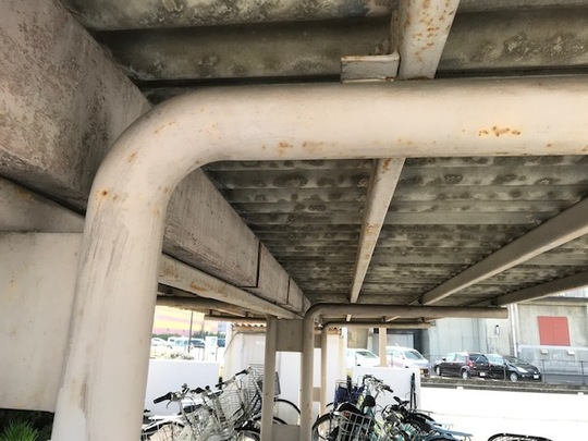 稲沢市工場　鉄骨塗装