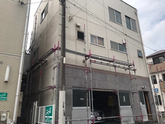 名古屋市千種区Iさま　足場着工