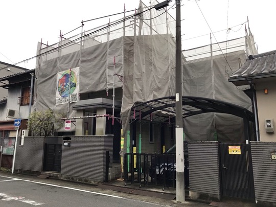 名古屋市西区Mさま　足場着工