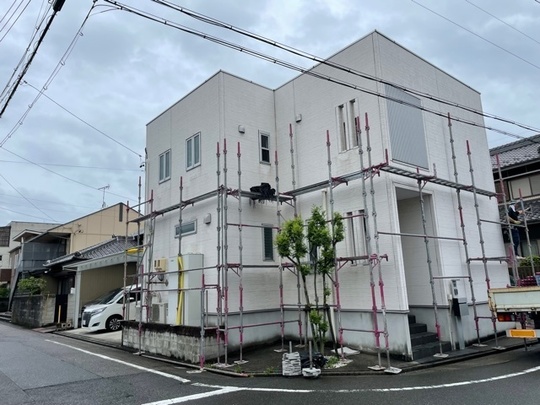 塗装工事足場着工