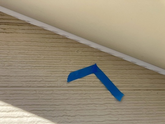 軒天取り合いシーリング完成