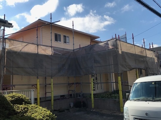 　みよし市Iさま　屋根・外壁塗装着工