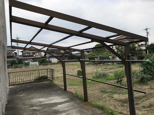 波板張替前