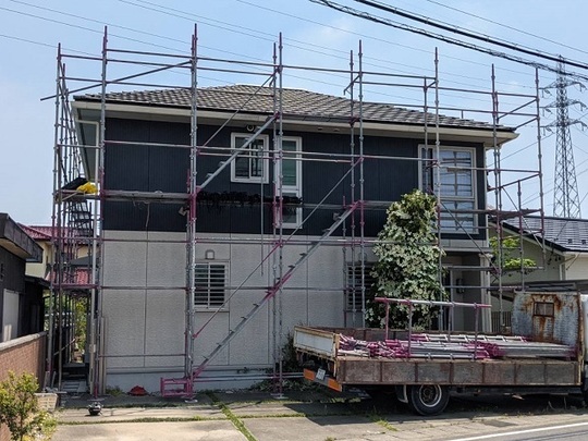 小牧市Nさま　外壁塗装工事着工