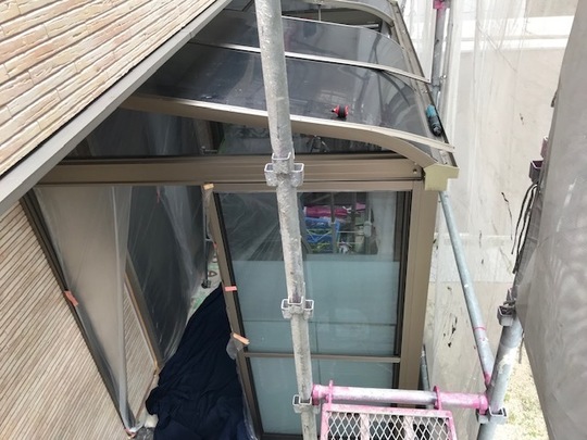 サンルーム内塗装