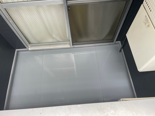 ベランダ床塗装