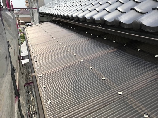 波板取り外し前