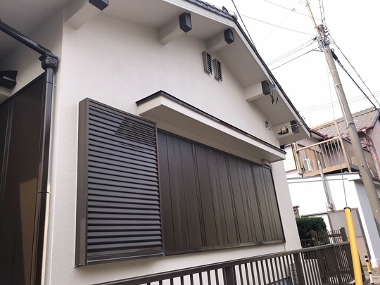 雨戸フッソ塗装