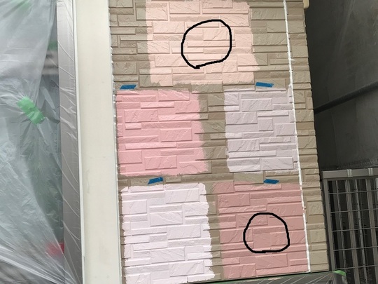 塗装の色決め試し塗り