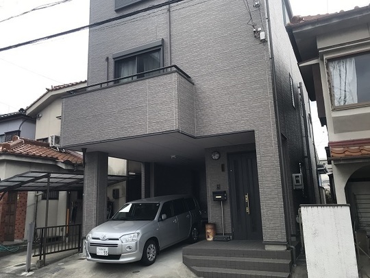 一宮市Iさま　屋根・外壁塗装着工