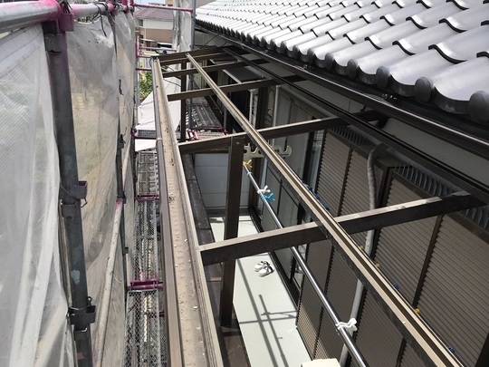 波板取り外し後
