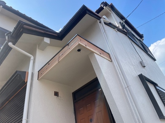 玄関ヒサシ補修