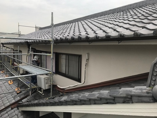 フッソ塗装上塗り