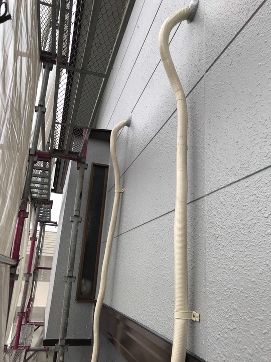 エアコンホーステープ巻き後