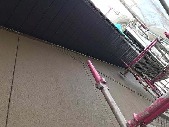 軒裏木部塗装
