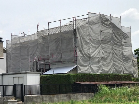 日進市Hさま　足場架設