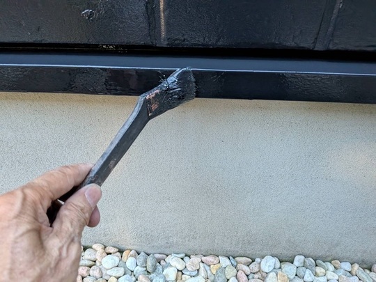 水切り板金上塗り２回目