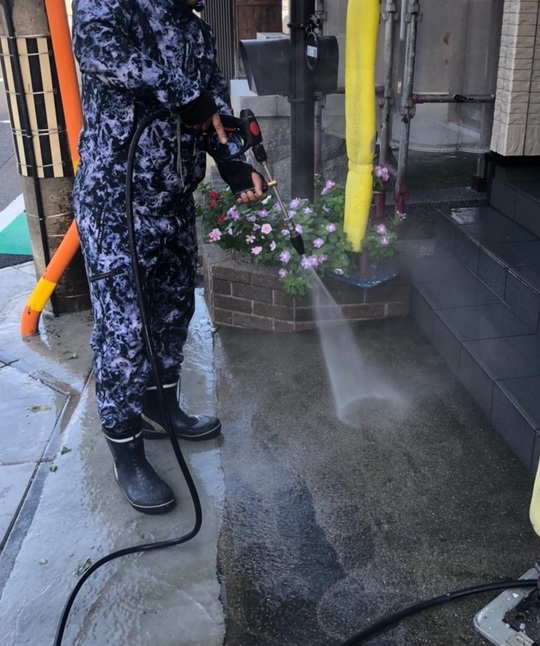 土間洗浄